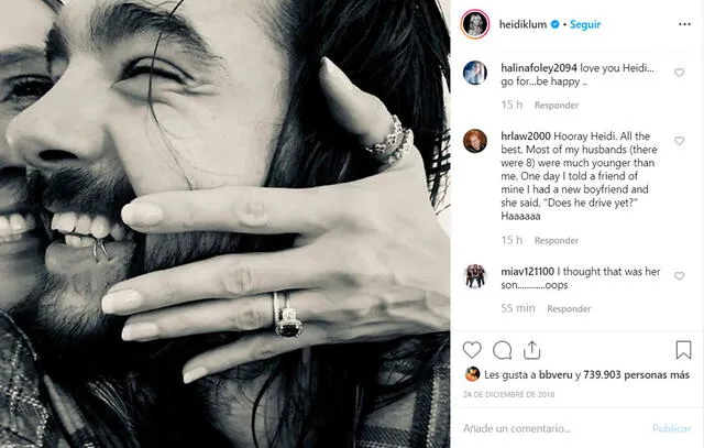 Heidi Klum en Instagram