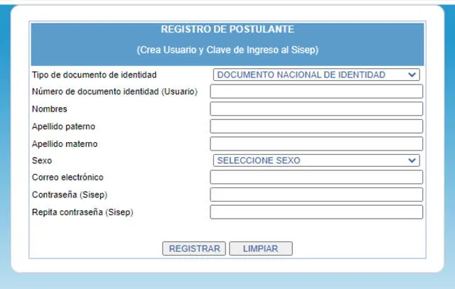 Registro para postular a convocatorias. Foto: EsSalud