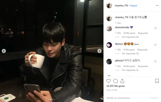 Última publicación del actor en su cuenta personal de Instagram.