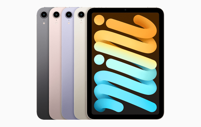 Diseño del nuevo iPad Mini de sexta generación. Foto: Apple