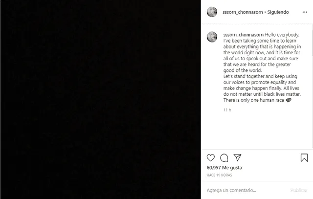 Sorn de CLC expresa su apoyo al movimiento #BlackLivesMatter. Instagram, 2 de junio, 2020.