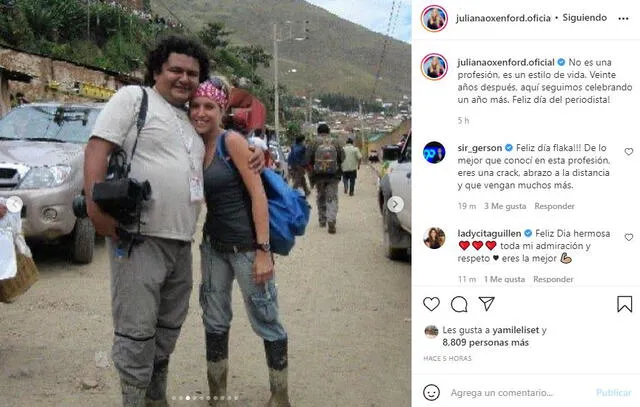 Juliana Oxenford se pronunció por el día del periodista en el Perú.