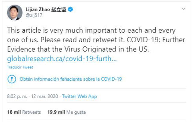 Lijian Zhao twitter