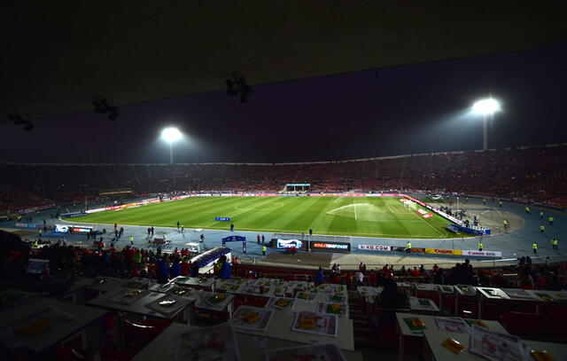 La Universidad de Chile también usa esta cancha en sus cotejos de local. Foto: AFP   