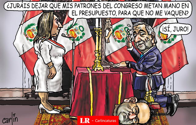 Caricatura política de Carlincatura del 29 de mayo de 2025, Dina Boluarte. Caricatura política de Carlincatura del 29 de mayo de 2025, Dina Boluarte.
