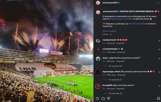  El club publicó un nuevo post confirmando la realización del evento. Captura: Instagram   
