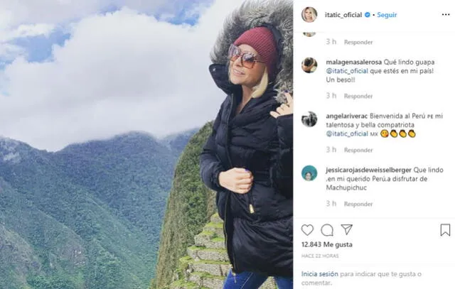 Itatí Cantoral visita el Cusco