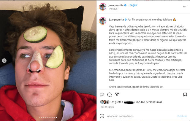 Juanpa Zurita ofreció un tip a sus seguidores de Instagram. Foto: Instagram