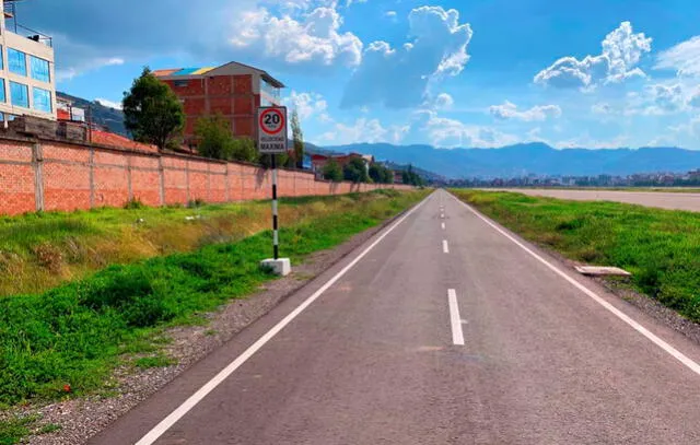 Vía perimetral, aeropuerto Velasco Astete de Cusco. Foto: Corpac