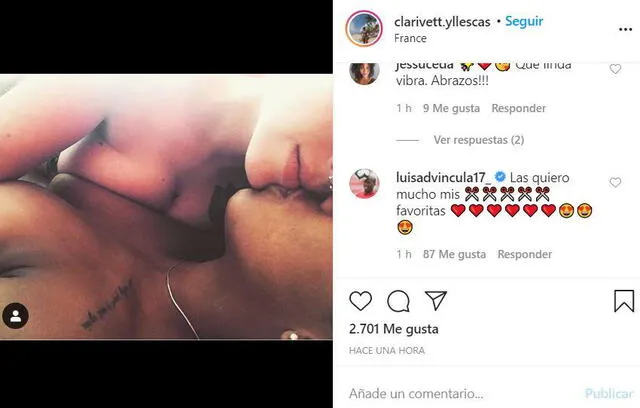 Luis Advíncula respaldó a la deportista en sus redes sociales. Foto: Instagram.