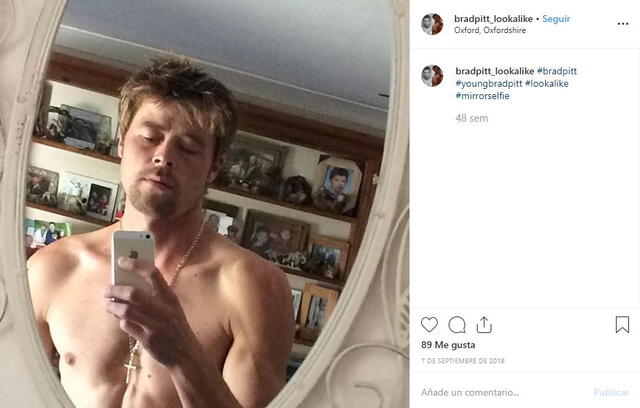 "Gemelo” de Brad Pitt remece las redes sociales