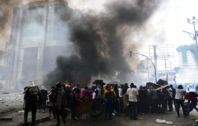 Las protestas en Ecuador se originaron hace más de diez días. Foto: AFP.