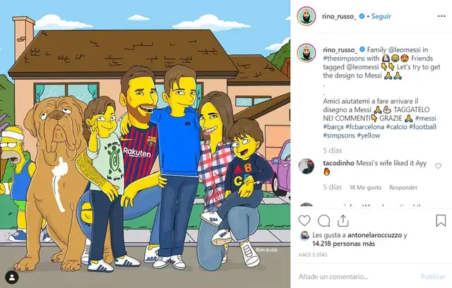 Publicación de Rino Russo en Instagram