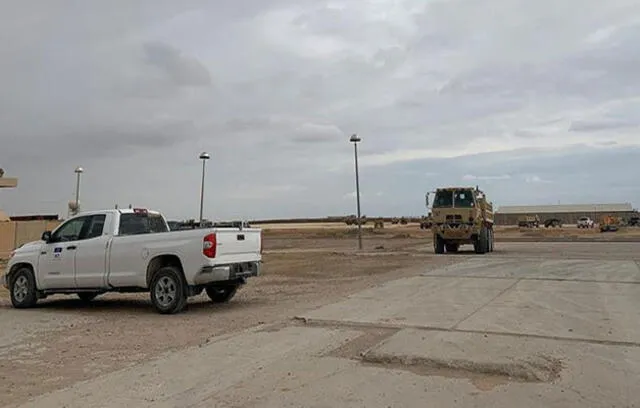 Imagen del 13 de enero en una base aérea militar en la provincia iraquí de Anbar