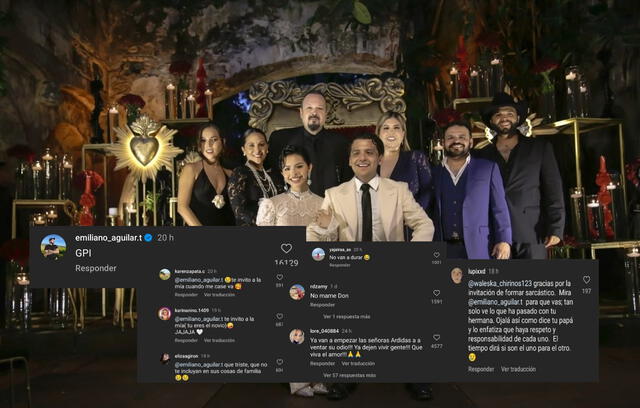 Emotiva reacción en redes sociales ante mensaje de Emiliano Aguilar. Foto: Instagram/ composición LR   
