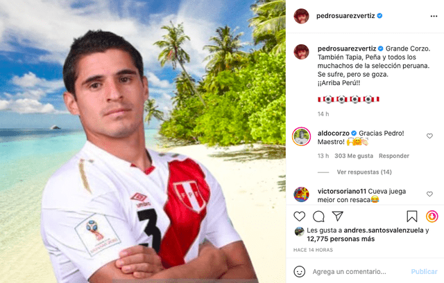 Pedro Suárez Vértiz celebra victoria de Perú ante Colombia: “Se sufre pero se goza”