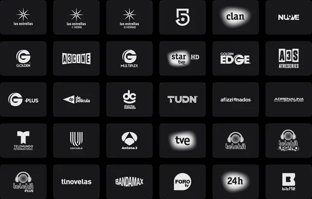 Estos son los canales que vienen en la plataforma de Blim TV. (Foto: Blim)