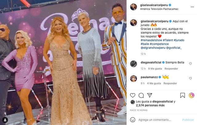 Gisela Valcárcel sobre decisiones del jurado en Reinas del show: “No siempre estoy de acuerdo”
