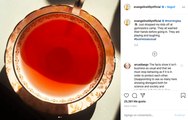 Evangeline Lilly en Instagram