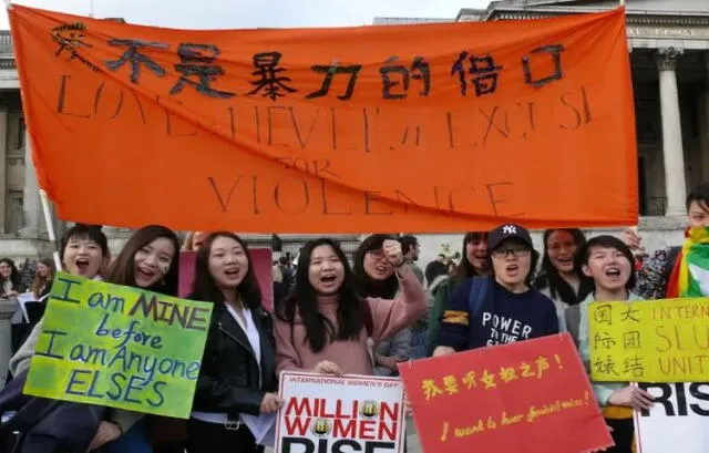 Protesta feminista en Japón