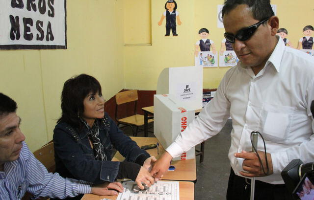 Las personas con discapacidad visual podrán usar cédulas en lenguaje braille.