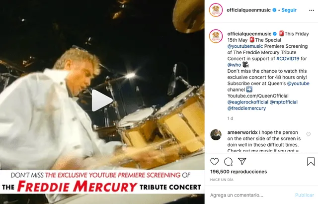 Queen: concierto tributo a Freddie Mercury EN VIVO