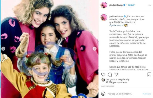 Yidda Eslava comparte fotografías de su participación en Nubeluz. Foto: Yidda Eslava/ Instagram