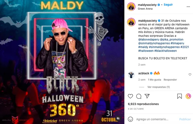 Maldy del dúo Plan B ofrecerá concierto en Lima exclusivo para vacunados contra la COVID-19 Maldy del dúo Plan B ofrecerá concierto en Lima exclusivo para vacunados contra la COVID-19