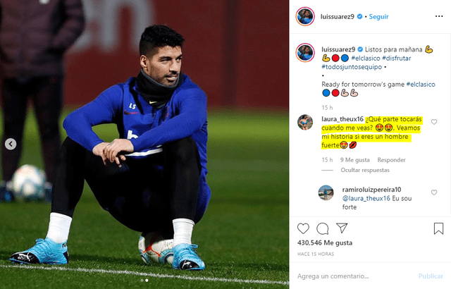 Suárez es tanto en Instagram