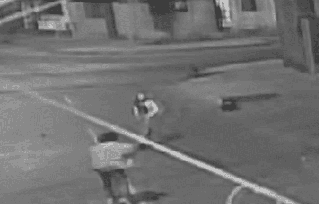 Pareja pudo salir a salvo de intento de robo. Foto: Captura Panamericana Televisión   