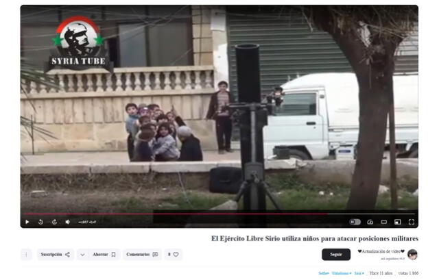 <em>Otra versión del video viral en la web. Foto: captura de Aparat</em>   
