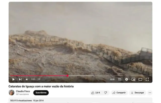 <em>Fecha real del video viral. Foto: captura de YouTube</em>   