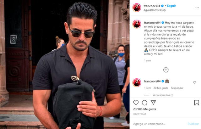 Ricardo Franco infirmó la muerte de su padre en redes sociales | FOTO: Instagram