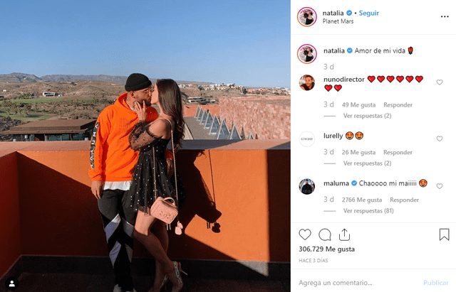 Novia de Maluma le confiesa su amor en redes 