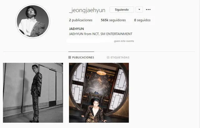 Jaehyun en Instagram