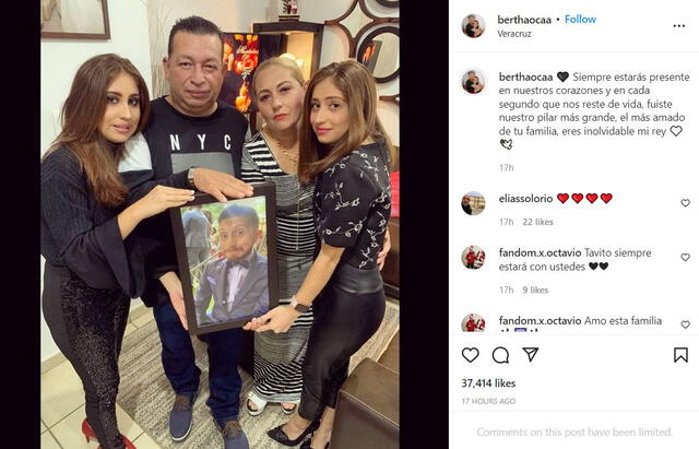 La familia de Octavio Ocaña recordó al actor durante nochebuena. Foto: captura de Instagram
