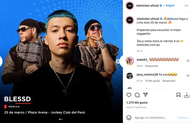 Usuarios decepcionados por concierto de Blessd