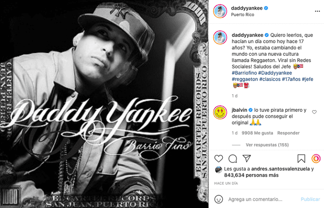 Daddy Yankee celebró sus 17 años de su album Barrio fino: “Viral sin redes sociales”