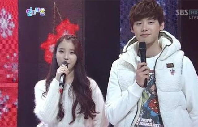 IU y Lee Jong Suk Inkigayo