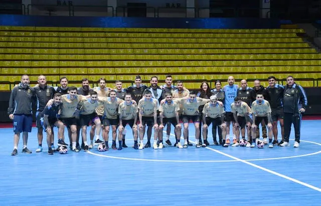 Argentina tuvo su último entrenamiento previo al juego ante Croacia. Foto: Argentina/X   