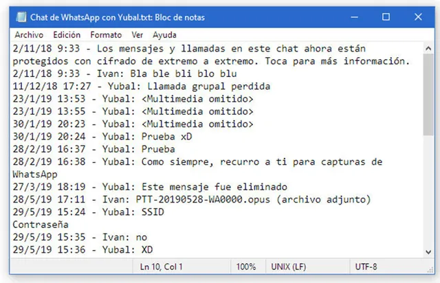 Cómo exportar un chat de WhatsApp. | Foto: Xataka