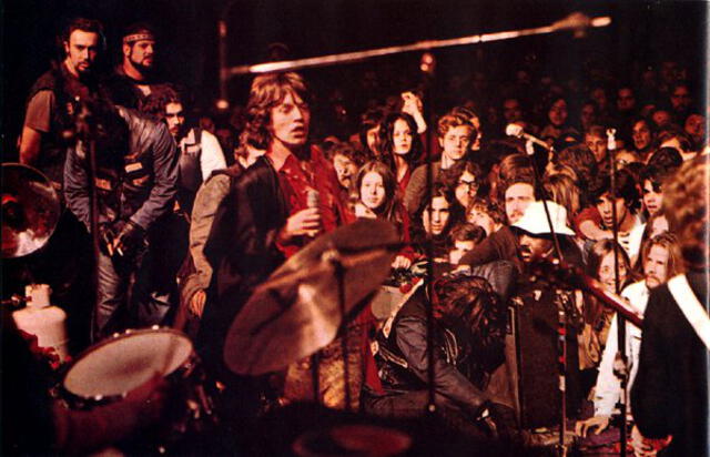 Concierto de los Rolling Stones en el Speedway Free Festival de Altamont, en 1969. (Foto: Reporte Índigo)