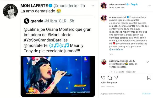 Oriana Montero Instagram