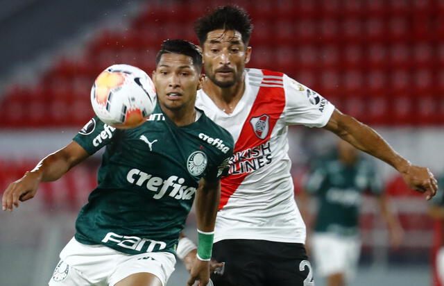 Palmeiras perdió 2-0 en la revancha, pero logró clasificar en el global por 3-2 gracias a la victoria que obtuvo en el duelo de ida. Foto: AFP/MARCOS BRINDICCI