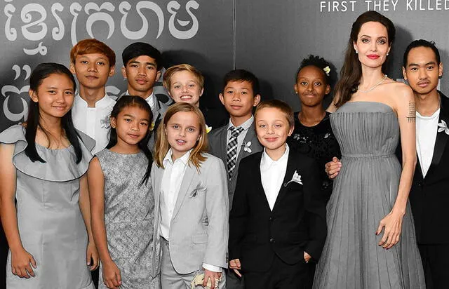 Angelina Jolie y sus hijos