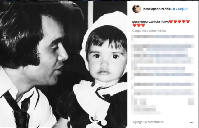La actriz subió una foto a su Instagram con su padre. (Foto: Semana)