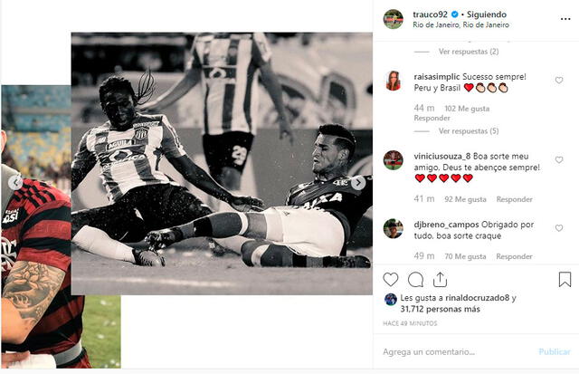 El conmovedor mensaje de Miguel Trauco en su despedida del Flamengo