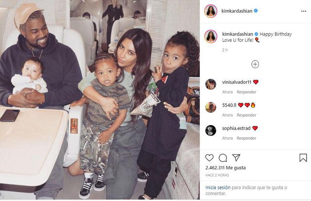 Kim Kardashian felicita a Kanye West por su cumpleaños