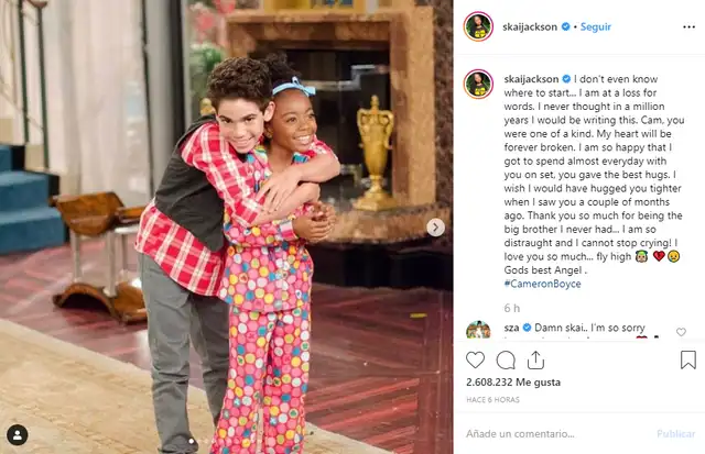 Cameron Boyce: estrellas de Hollywood como Adam Sandler envían sus condolencias tras su partida Cameron Boyce: estrellas de Hollywood como Adam Sandler envían sus condolencias tras su partida