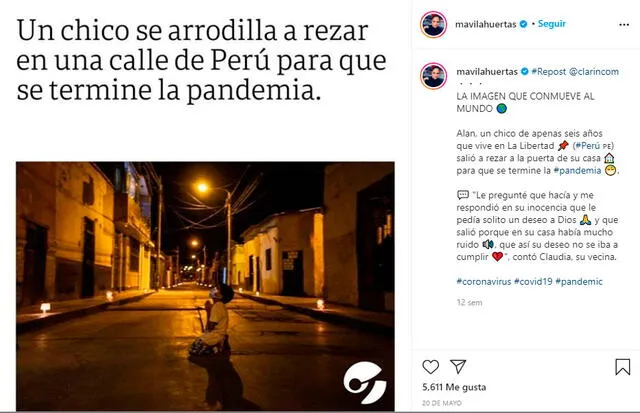 Foto captura: Mávila Huertas Instagram